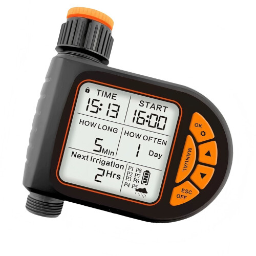 Plastic Outdoor Plant Irrigation Manager With Large LCD Display