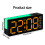 Réveils pour chambre à coucher, horloges numériques LED,-Rose 5