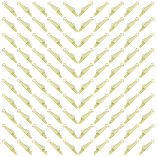 100Pcs Small Fish Shape Needle Threader For Elderly And-Yellow