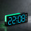 Réveil numérique LED, horloge de bureau électrique pour-Vert 6