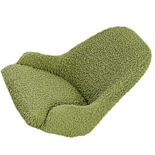 Nonslip Wrinkle Resistant Chair Cover Elastic Polyester-Green