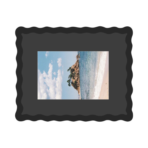 Artfully constructed 4x6 Wood Photo Frame Comes Having-Black