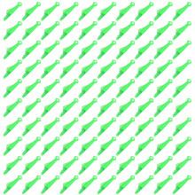 100Pcs Fisch Form Nadel Einfädler Kunststoff Nähen-Grün