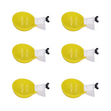 9pcs Yellow Chicken Water Cups, 12x8x4cm Automatic Drinkers