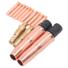 Kit di 16 pezzi di parti per pistola per saldatura MIG: beccuccio, diffusore, adattatore M7 per 200/250