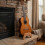 Support de guitare en bois artisanal élégant, support-M bambous 2