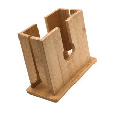 Wooden Bagel Slicer With Sturdy Nonslip Base Toast Cutting Tool