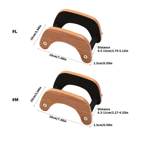 Support de guitare en bois artisanal élégant, support-M bambous 2