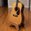 Support de guitare en bois artisanal élégant, support-M bambous 5