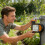 Automatischer Gartenwasserregler mit großem LCD-Display und 5