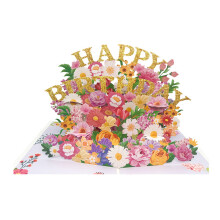 Elegant 3D Popup Card for Mother's Day Anniversaries Handmade-1