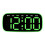 Digital Alarm Clocks for Bedrooms Desk-2817 black shell gre 1