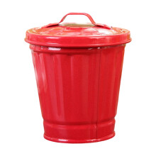 Vuilnisbak met ijzeren thema, twee afmetingen aangeboden,-Rood