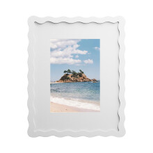 Original undulating Pattern 4x6 Wooden frame Comes With-White