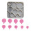 Round Square Rectangular Silicone Tray Molds 9 Cavities-A 1