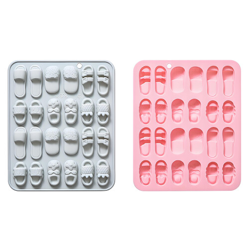 6 Styles Slipper Shaped Silicone Mould For Pottery And Soap-1 1