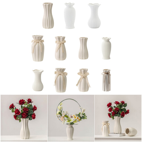 Rustics Farmhouse Vases Decorative Flower Vases Ceramic-M 1 2
