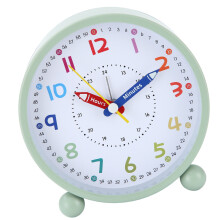 Learning Time Nursery Kids Alarm Clock Table Colorful-Green