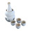 Traditional Japanese Sake Serving Set Ceramic-1stoneware white 1
