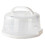 Cake Holder With Protective Cover Great For-White 6 inches 1