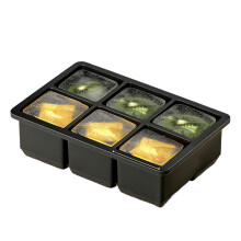 Flexible Large Ice Cubes Molds Easy Releases Nontoxic-Black 2