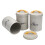 3Pcs Sealed Canister Kitchen Storage Container Round Iron 1