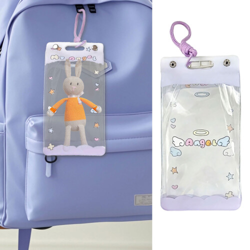 Plastic Hanging Doll Protective Case Storage Bag For-bow tie 2
