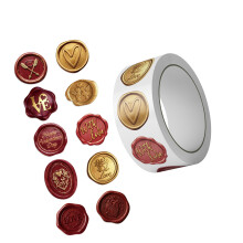 Stick Waterproof Baby Flower Wax Seal Sticker for Invitations