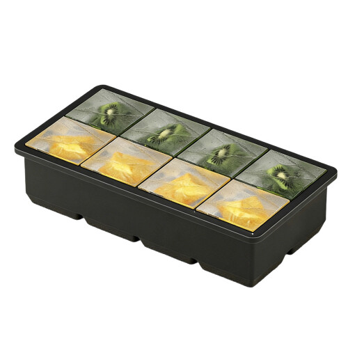 Multipurpose Silicones Freezers Tray Ice Cubes Mold-Black 3