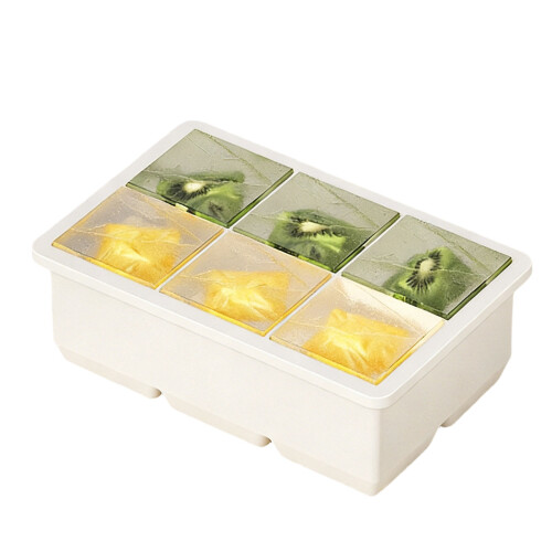 Silicone Ice Cubes Molds Dishwasher Safe Easy Releases-White 2