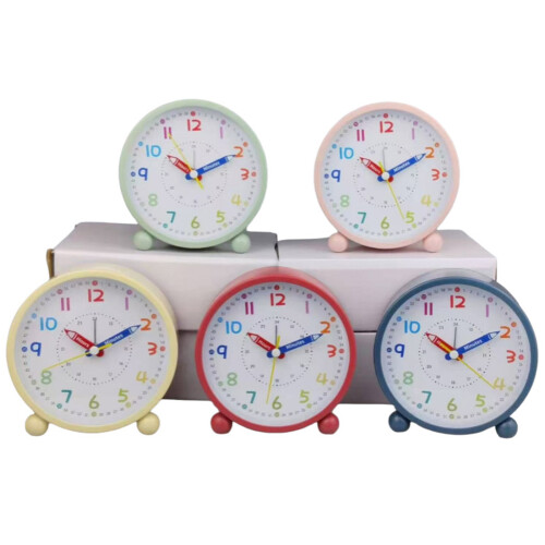 Quiet Alarm Clock For Kids With Large Display Easy To-Deep Blue 1