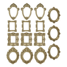 15 Piece Antique Resin Mini Picture Frame For-bronze gold