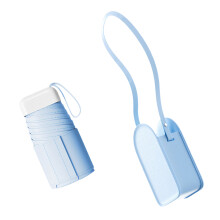 Portable Miniature Travel Umbrella With 90cm Canopy-Sky Blue