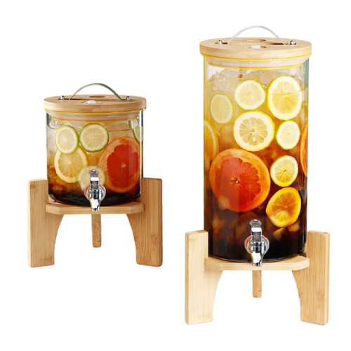 Clear High Borosilicate Glass Beverage Dispenser Drink-1.5L 2