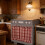 Handcrafted Check Pattern Oven Skirt-microwave oven design F 4