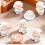 Mini-Harz-Schaf-Set, winziges Schaf-Set für 7