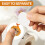 500Pcs Kitten Food Theme Sticker Removable Adhesive Wrapping 5