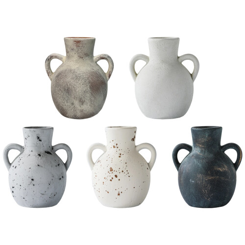 Artistic Ceramic Flower Vases Decorative Pottery-retro gray 1