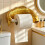 Installation propre fixée au mur de distributeur de tissu en-1 3
