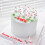 Tiny Geese Shaped Cake Top Ornament Miniature Rubber Geese Cake 4