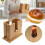 Guide de coupe de pain en bois polyvalent pour bagels, muffins 2