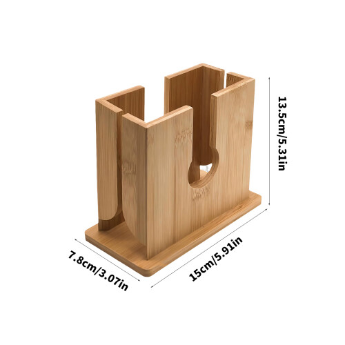 Guide de coupe de pain en bois polyvalent pour bagels, muffins 2