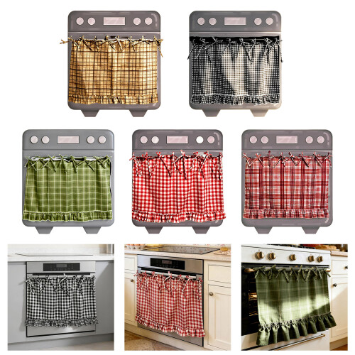 Soft Kitchen Curtain For Covering Appliances With Styles-C 1