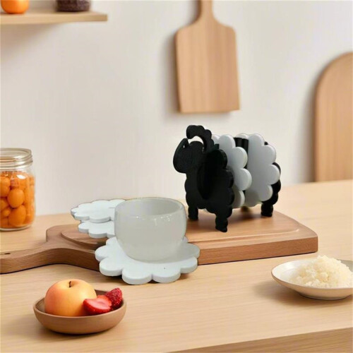 Practical Farm Animal Theme Cup Mats and Decoration-1 2