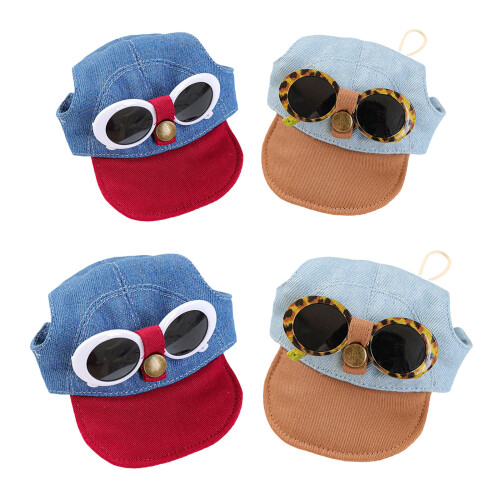 Pet Sun Hat Headgear Baseball Cap Breathable Fabric For-S 1 1