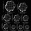 6/9Pcs Clear Acrylic Stamper Blocks with-Straight 6 piece set 2