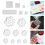 6/9Pcs Clear Acrylic Stamper Blocks with-Straight 6 piece set 4