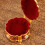 Emaille runder Schmuck-Organizer, dekoratives Etui,-Goldweiß 6
