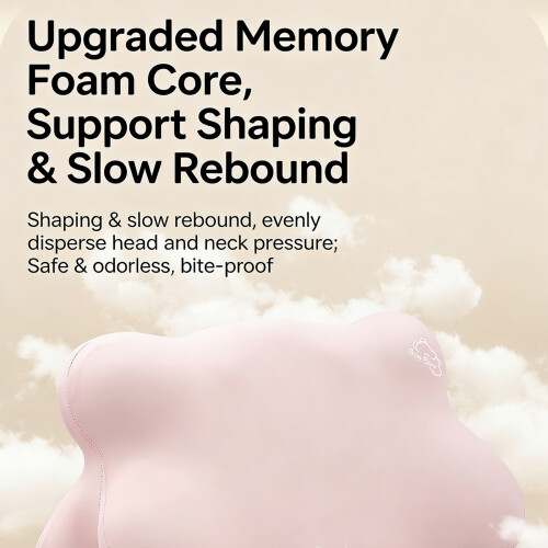 Ergonomic Cloud Shape Adjustable Cervical-Milk powder 58x32x6cm 2