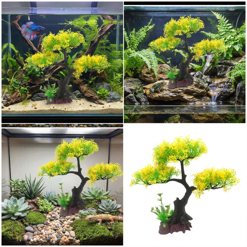 Fish Tanks Resins Tree Decoration Aquariums Artificial-PJ113 2